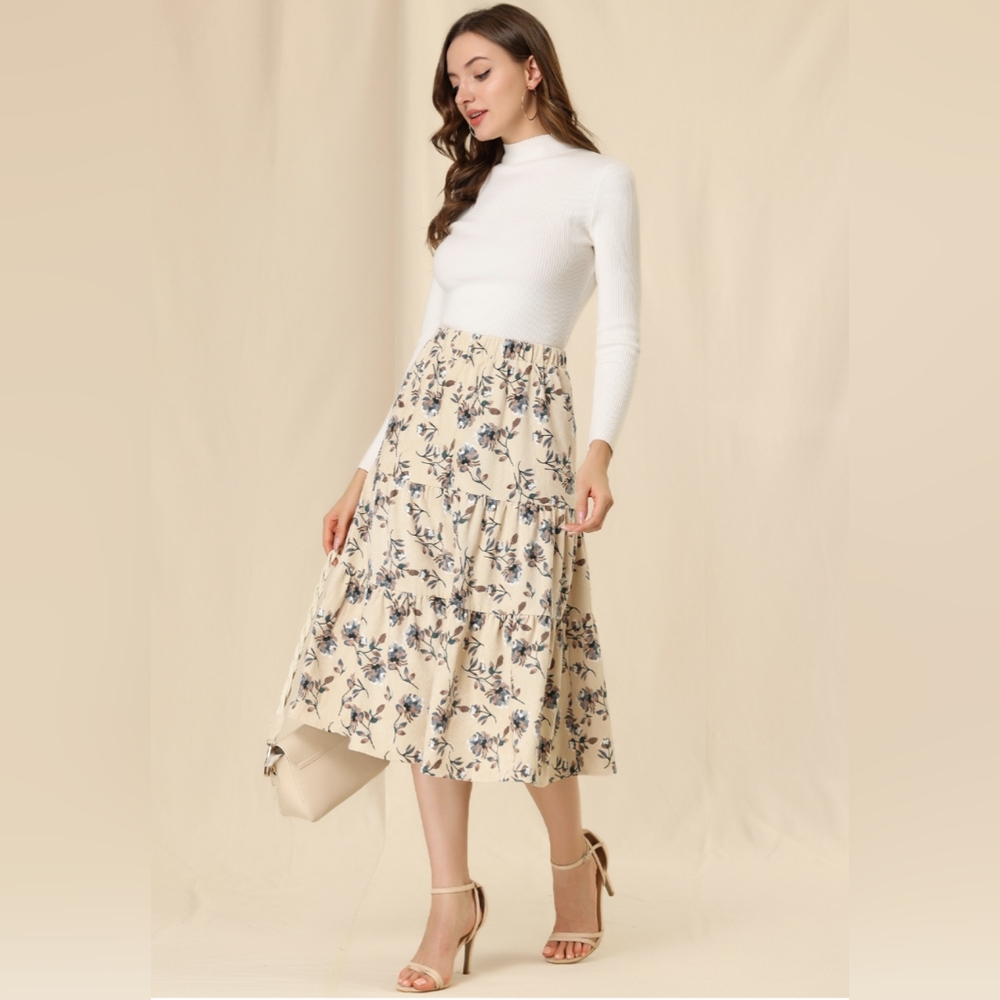 🎈SOLD🎈NWT Corduroy Midi Skirt Size L